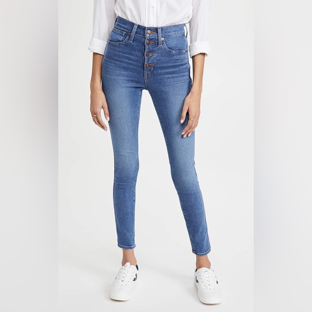 Madewell 10” High Rise Skinny Jeans Light Wash Size 28